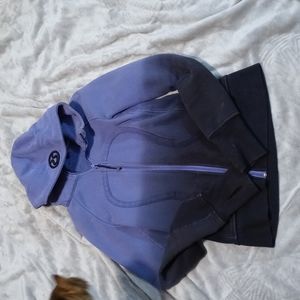 Purple ombre scuba jacket